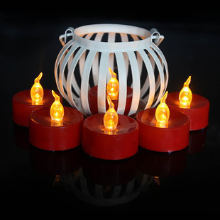 Spring Festival Decoration LED Electronic Candle Lights Festive Expression Proposal Arrangement Electronic Candle Lights Lantern Lantern Accessories