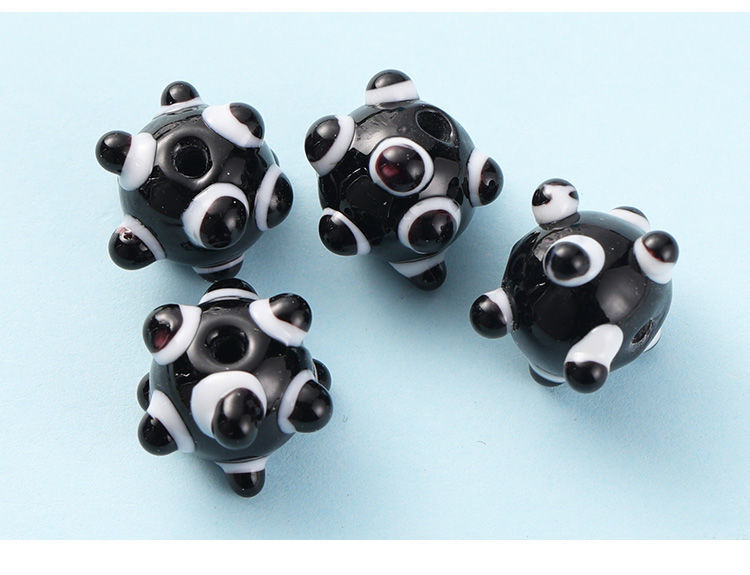 10 PCS/Package Glass Cartoon Beads display picture 4