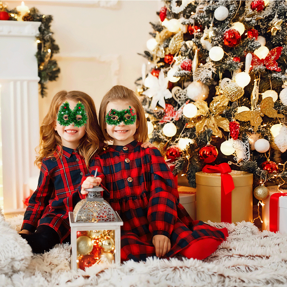 Christmas Festival Christmas Cartoon Style Cute Christmas Hat Star Plastic Family Gathering Party Festival Photography Props
