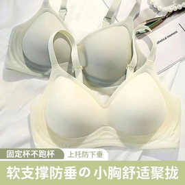 外贸跨境爆款内衣女小胸聚拢显大无痕无钢圈收副乳防下垂美背文胸