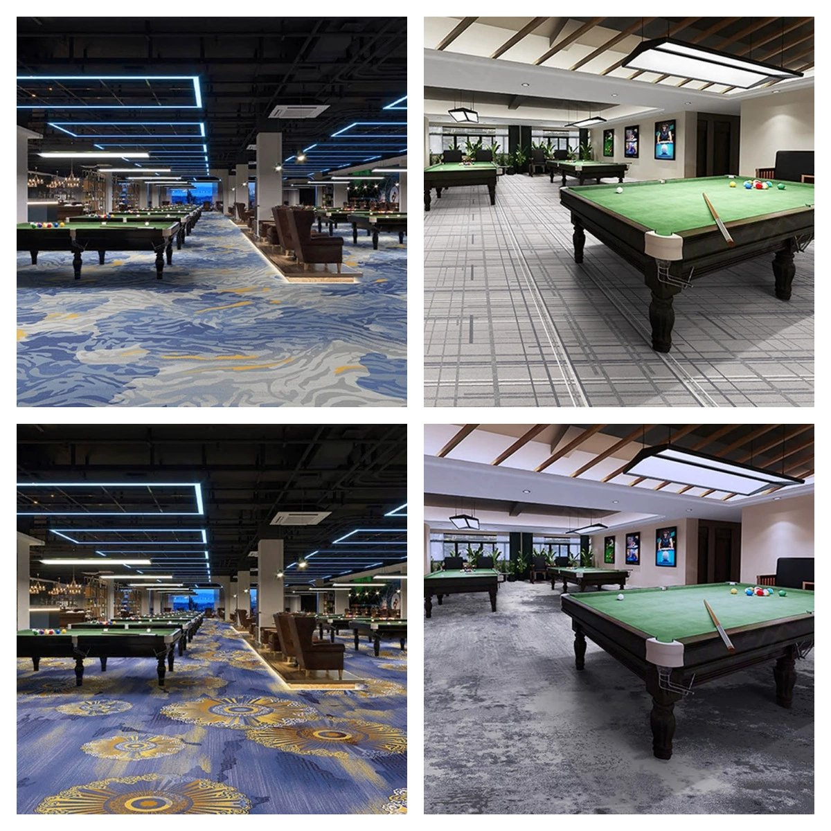 Table carpet, wear-resistant pool for pool hall, 450 gram, polyester, increased thickness