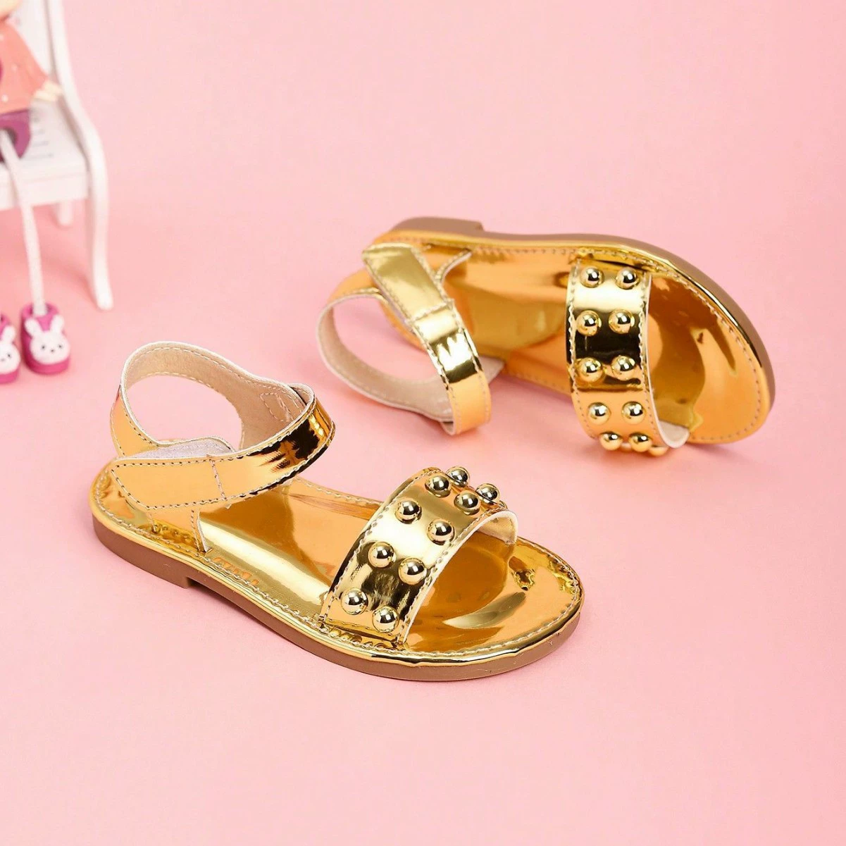 Трансграничная внешняя торговля Корейская мода простой темперамент плоские модные сандалии