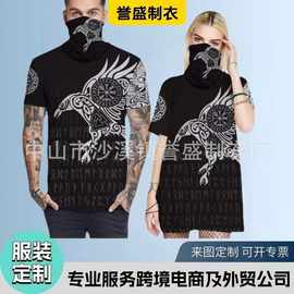 定制夏季新品神话数码印花情侣款圆领T恤 欧美时尚休闲短袖衫