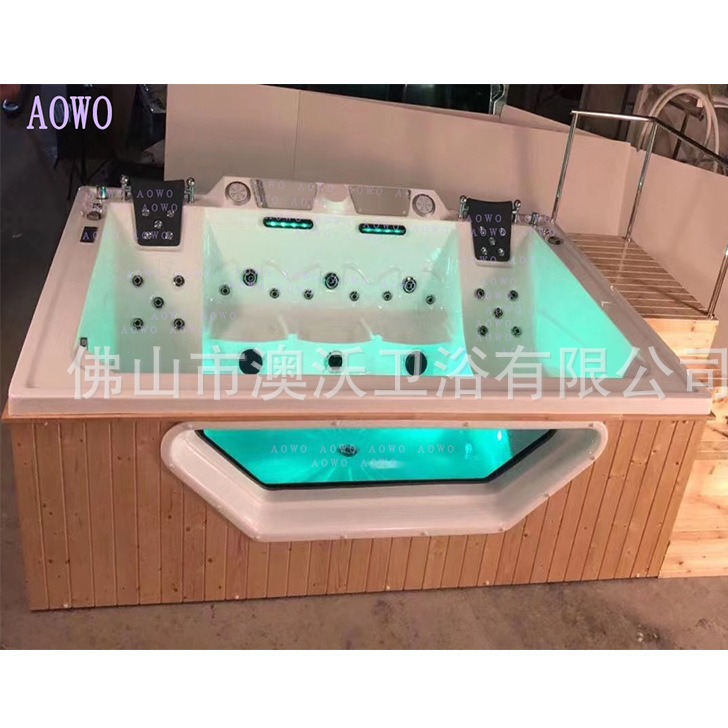 Jacuzzi al aire libre Ingeniería Piscina grande temperatura constante calefacción Jardín bañera Spa bañera de surf 2900m