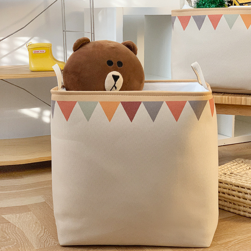 Thickened Fabric Quilt Clothes Storage Basket Moving Quilt Dust Bag Dormitory Household Large Storage Bucket