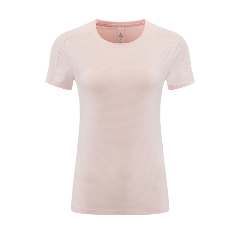 Amazon personalizado transfronterizo ropa deportiva de manga corta rápidamente secada camiseta ropa de secado rápido de mujeres yoga indoor camisa deportiva fitness