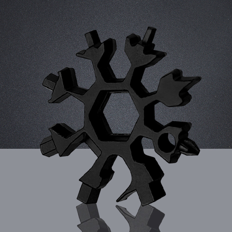 多功能雪花扳手便携式十八合一八角雪花多用扳手螺丝刀家用小工具