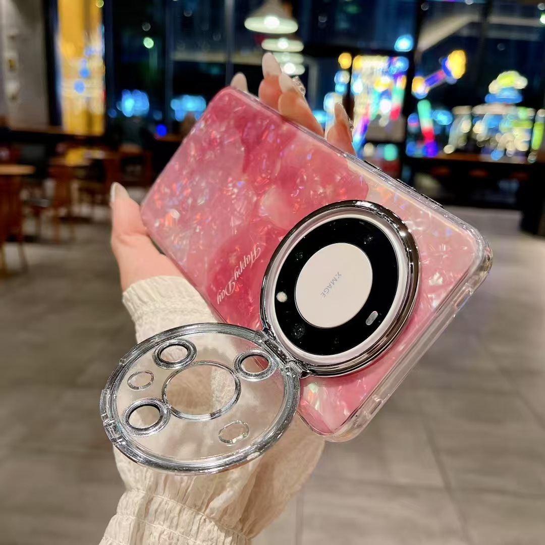 Brilliant mancha rosa para Huawei pura70pro funda para teléfono móvil p70 nuevo mate60 pareja mate70