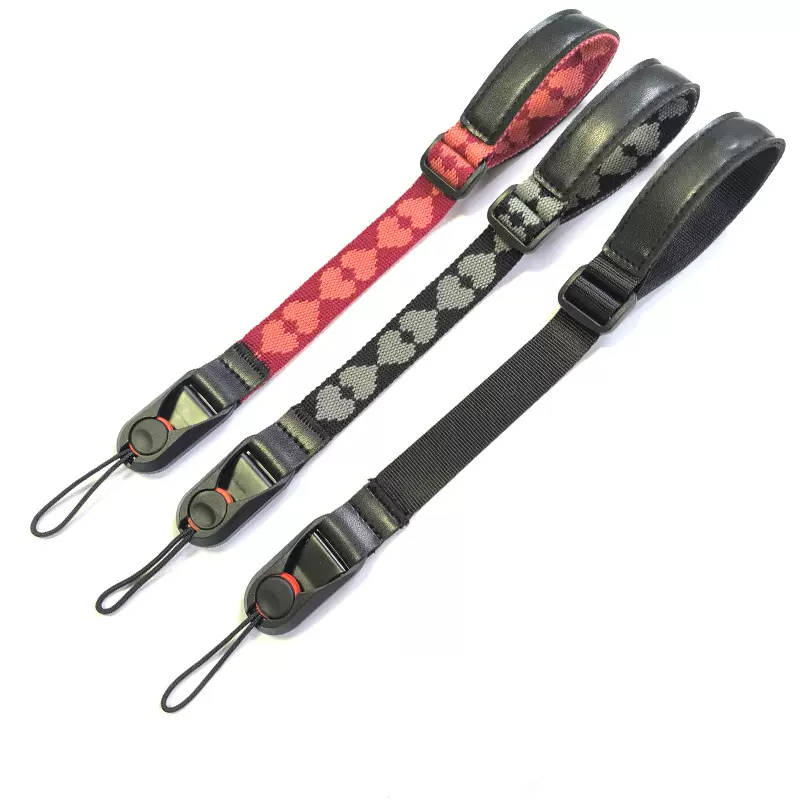 相机手腕带磁吸快拆滑扣桃心织带情侣微单强磁吸手机相机手腕挂绳