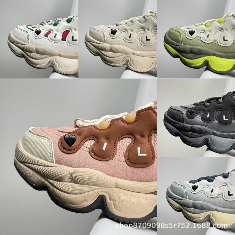 2025 Spring New Fashion Thick-Soled Mesh Breathable Dad Sneakers for Men and Women Casual Sports Shoes 2025 Spring New Fashion Thick-Soled Mesh Breathable Dad Sneakers for Men and Women Casual Sports Shoes