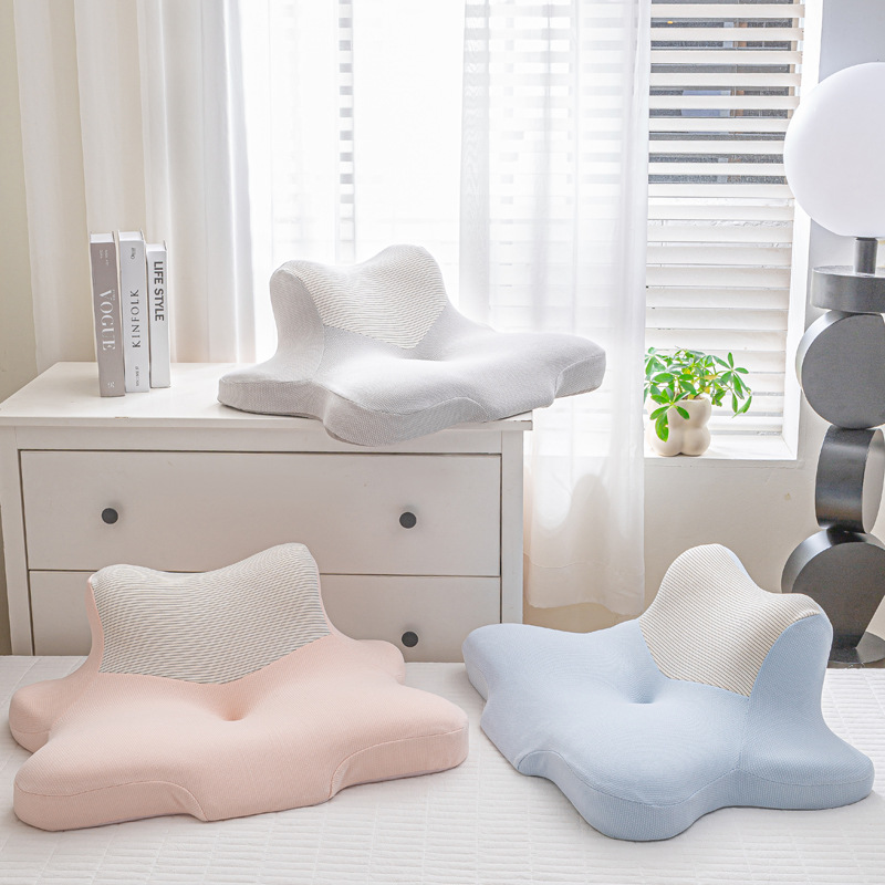 玩趴睡夜猫枕多功能记忆棉枕头护颈枕慢回弹深睡床头靠垫俯趴枕垫