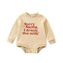 F 74034 Christmas Cotton Long Sleeve Bodysuit ʥ������