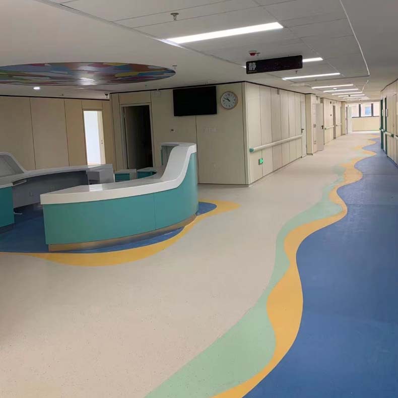 LG优耐特 耐磨防滑PVC塑胶地板 净化室实验室展厅办公室胶地板革