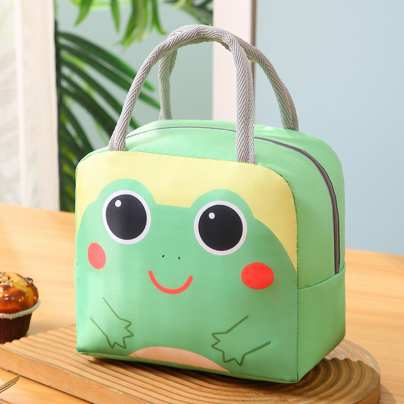 小学生のかわいいランチボックスバッグポータブルアルミホイル厚みのある子供用断熱ランチバッグ大容量ランチバッグ付き|undefined