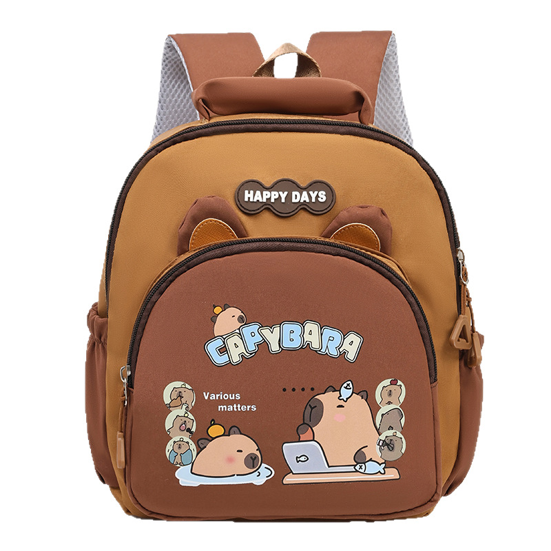 Bolso para niños de jardín de infantes Dibujos animados lindo moda estudiante mochila escolar niña estilo occidental mochila de reducción de peso de color de contraste