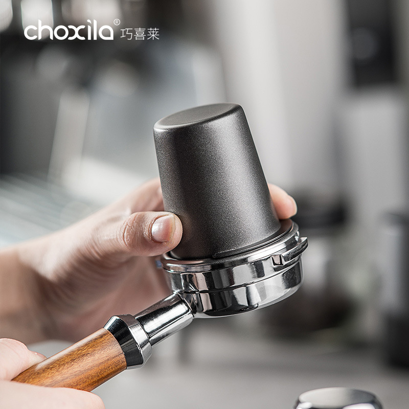 Café en polvo taza de acero inoxidable máquina de café italiano Mango en polvo dispensador escala café taza de medición 51/54/58mm