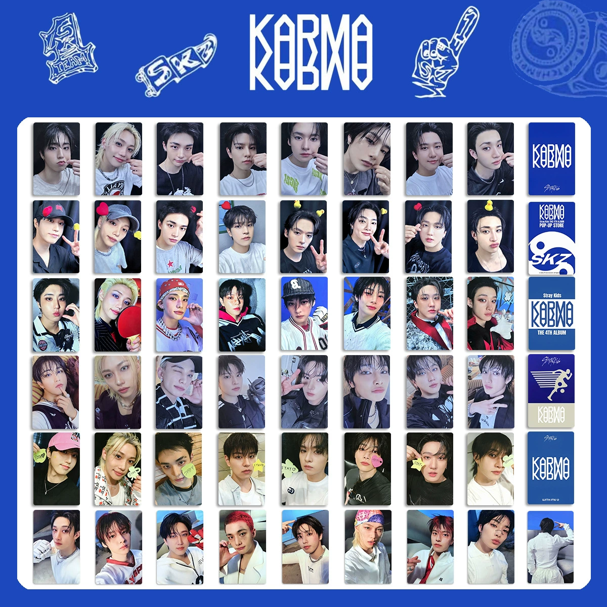 Альбом STRAY KIDS KARMA периферийная фотокарта ограниченная карта HOORAY альбомная карта SKZ специальная фотокарта