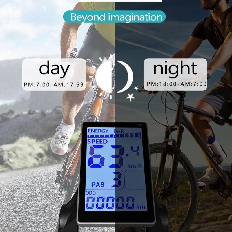 クロスボーダーマウンテンバイクリチウム電気改造部品LCD-M5電動スクータースマート液晶メーター/防水接続|undefined