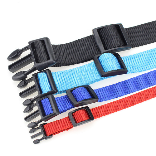 Wholesale solid color nylon pet collars, dog collars, cat collars, collar collars, pet dog supplies