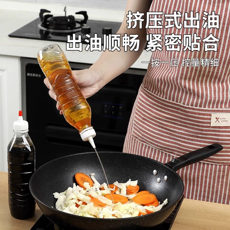 Крышка для бутылки минеральной воды с переходником, герметичное уплотнение, универсальная, противопроточная пластиковая крышка для масла, прямая длинная горловина — сменная крышка