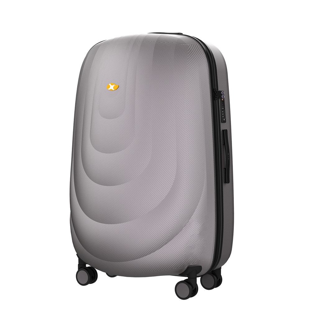 Vali ABS thời trang đi công tác kéo khóa dung tích lớn bánh xe đa năng 20 inch — Màu nâu chi tiết 2