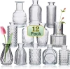 Set flower-shaped, 12 pieces, small vase
