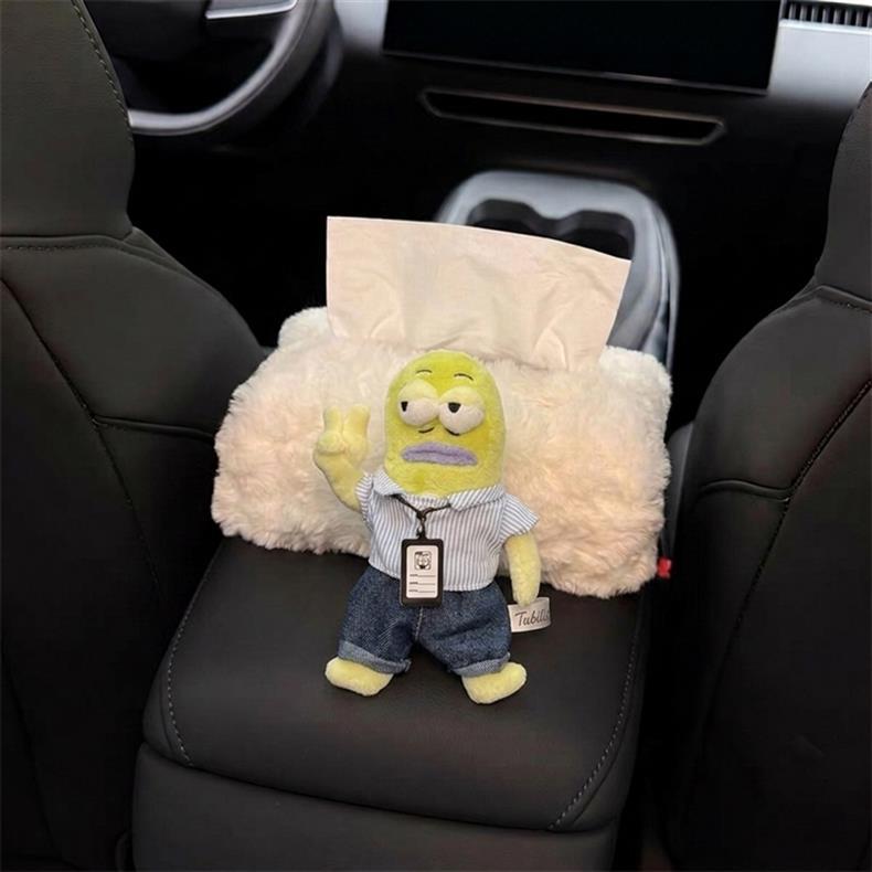 Car tissue box, car tissue holder, car paper bag, in-car hanging bag, creative seat decoration, hanging armrest box