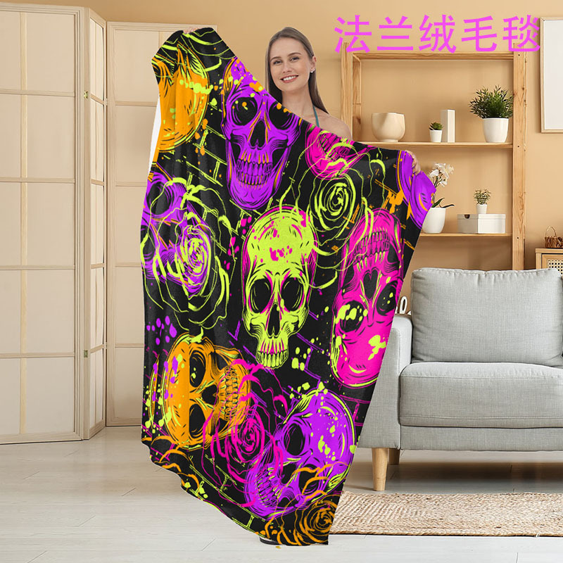 Manta de Franela Festiva con Estampado Navideño, Manta para Siesta, Manta para Aire Acondicionado, Manta Gruesa para Sofá, Manta para Dormitorio