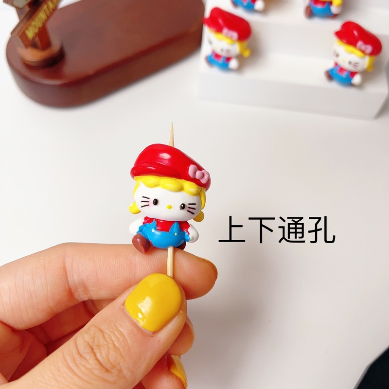マリオ子猫ドーパミン手描き穴あき携帯電話チェーンバッグ吊りアクセサリー diy ブレスレットかわいい kt マッチングアクセサリー|undefined