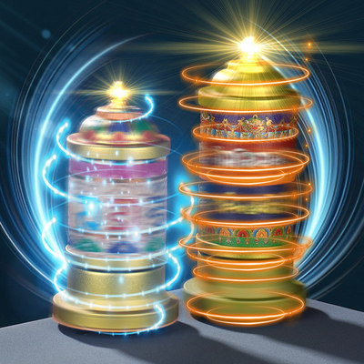 Dorje Electric Turn wholesale Decoration a buddism godness guanyin One hundred word Guru Rinpoche Tibet
