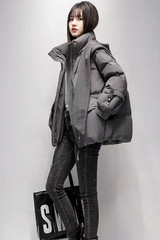 棉服女2025冬季新短款小个子款学生外套羽绒棉衣棉服加厚连帽设计