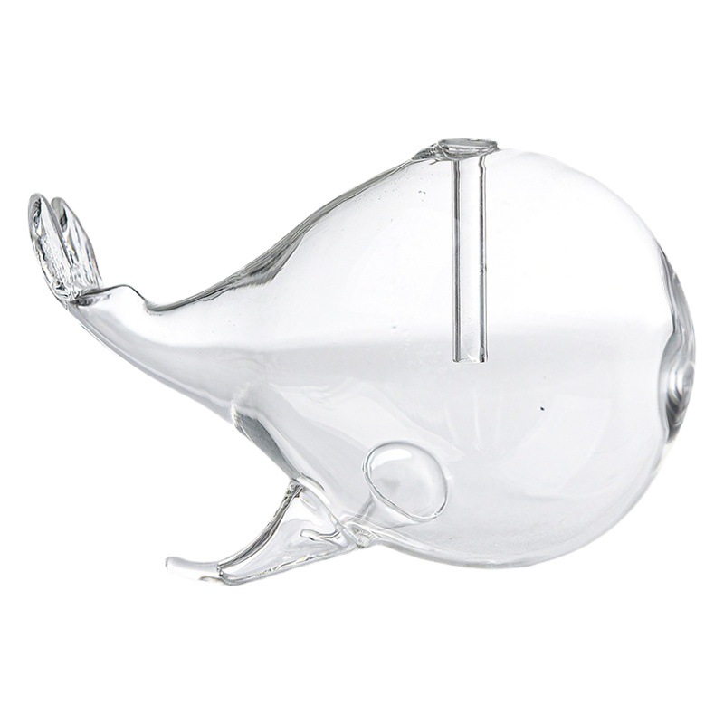 Ballena creativa lámpara de aceite de vidrio candelero decoración nórdico romántico simple Hogar Moderno escritorio lámpara de mantequilla libre de humo