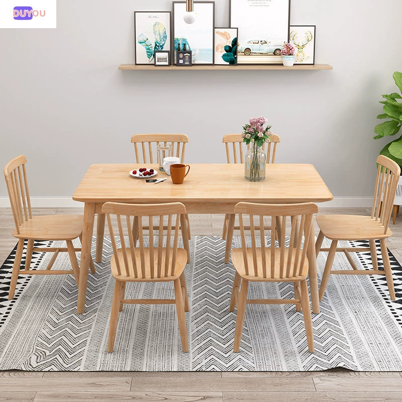 Северный стол из цельного дерева