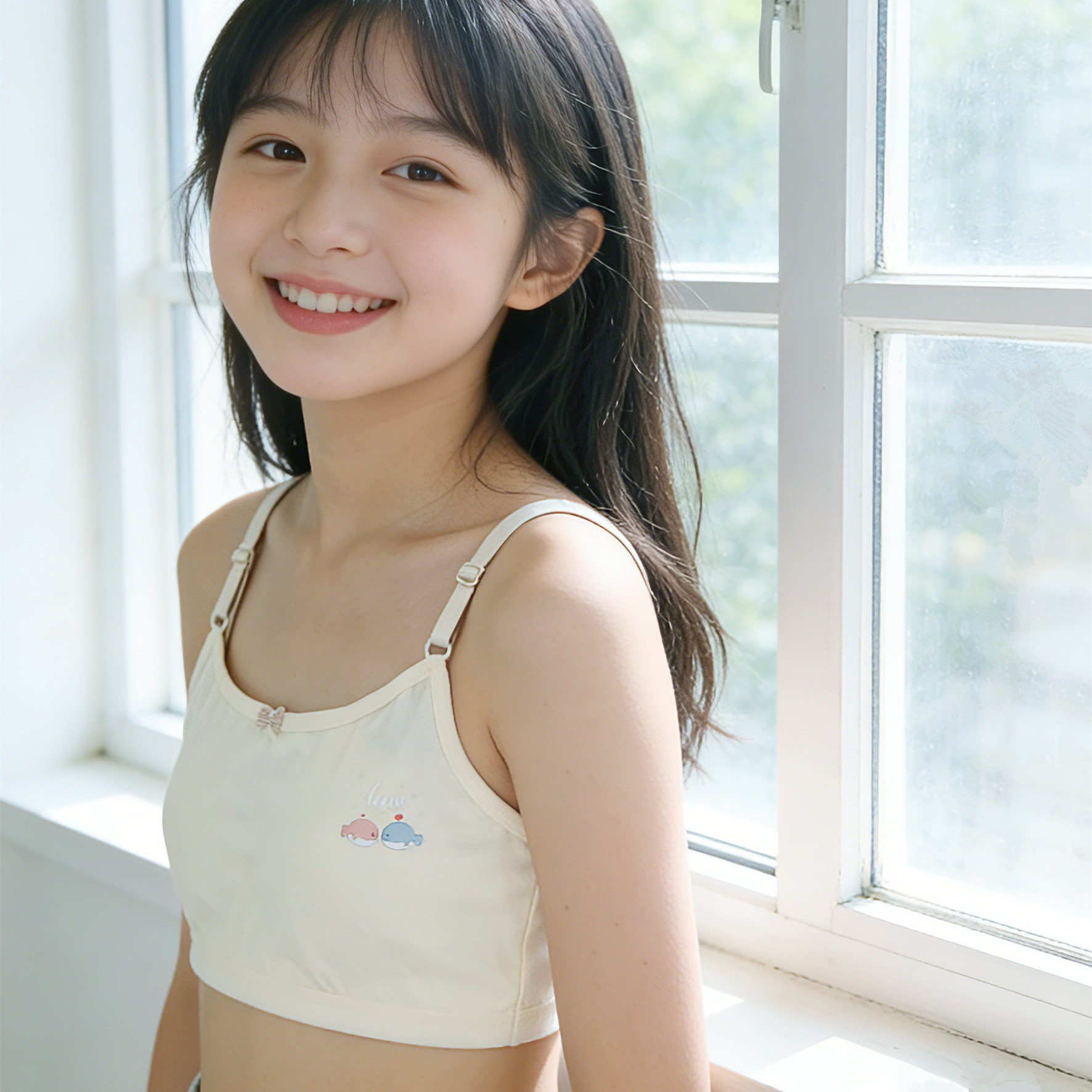 Pure Cotton Girls' Sling Underwear Girls' Developmental Vest for Girls Adolescent Junior High School Primary School Children's Bra