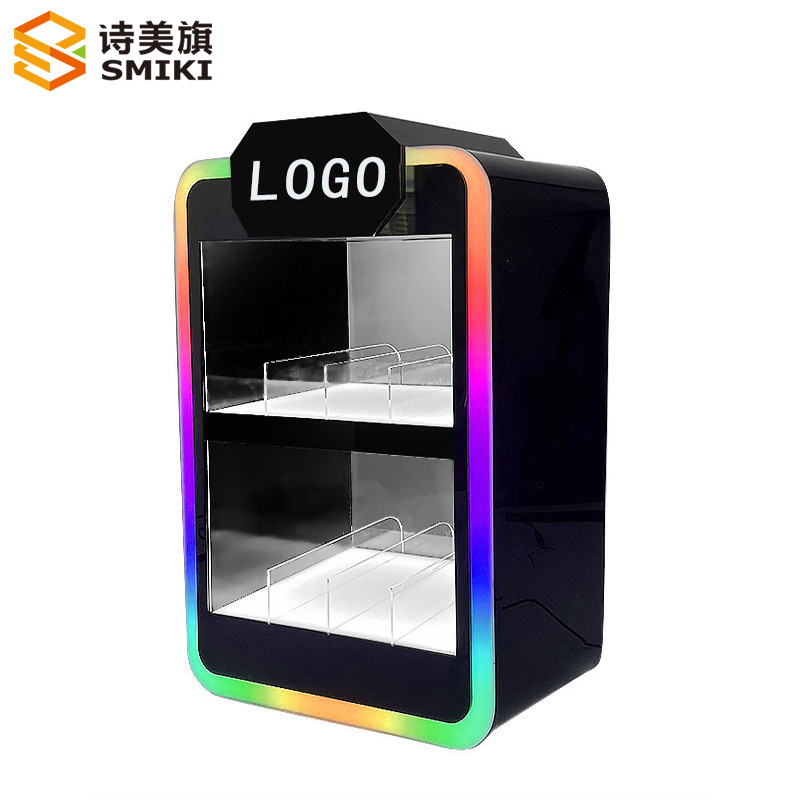 雾化器展示柜亚克力七彩LDE灯电子具烟杆烟多层置物陈列货架展台