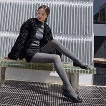 金蛋加绒加厚打底裤微透肤女秋冬绒外穿提臀一体裤高腰保暖裤收腹