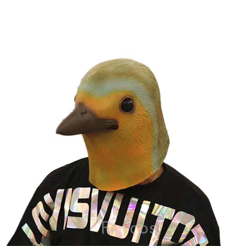 Máscaras de paloma látex pájaro tocado Halloween accesorios divertidos y extraños Cosplay animal tocado fábrica en stock