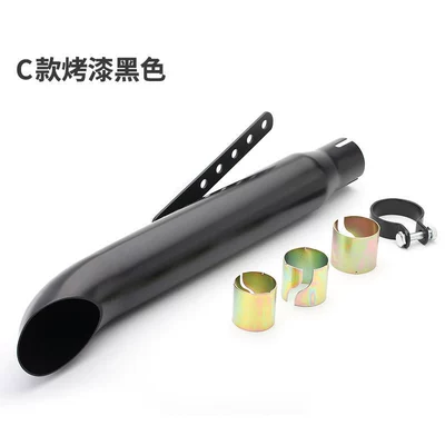 Exhaust Back Pressure Muction — Motorcycle exhaust pipe - k6-bake-black