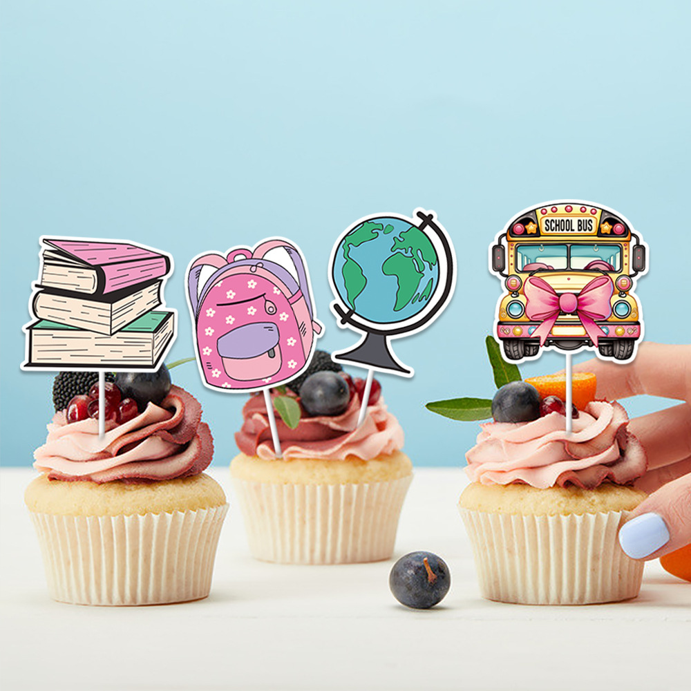 Complemento de decoración de pasteles de temporada escolar de Amazon