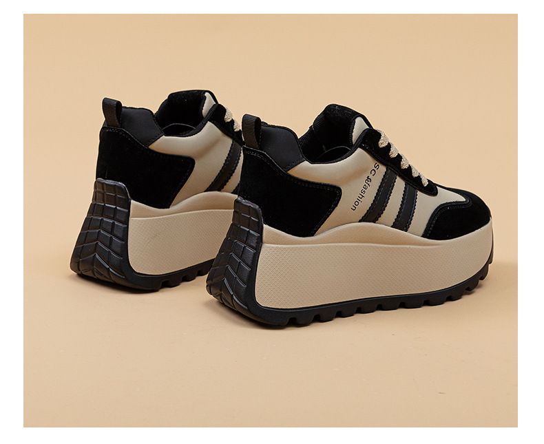 Ténis chunky dad com plataforma sapatos moda feminina_voghion.com