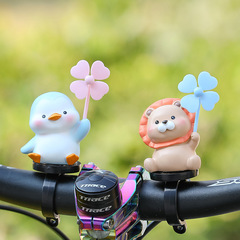 Internet celebrity mini car interior decoration supplies cartoon cute animals windmill paradise car bicycle decoration new