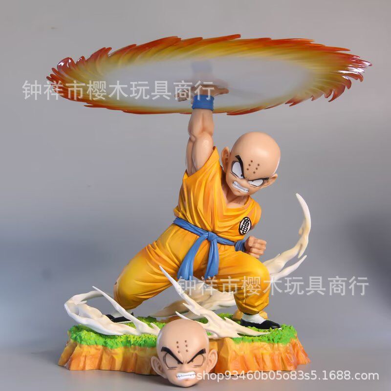 ドラゴンボールcs気円斩りクリン漫画クリンクーリン気元斩り手编みアニメモデルシーン置物|undefined
