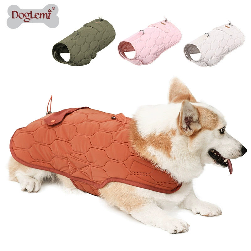 Новая осенняя и зимняя одежда для домашних животных утолщает собачью хлопчатобумажную одежду на открытом воздухе
