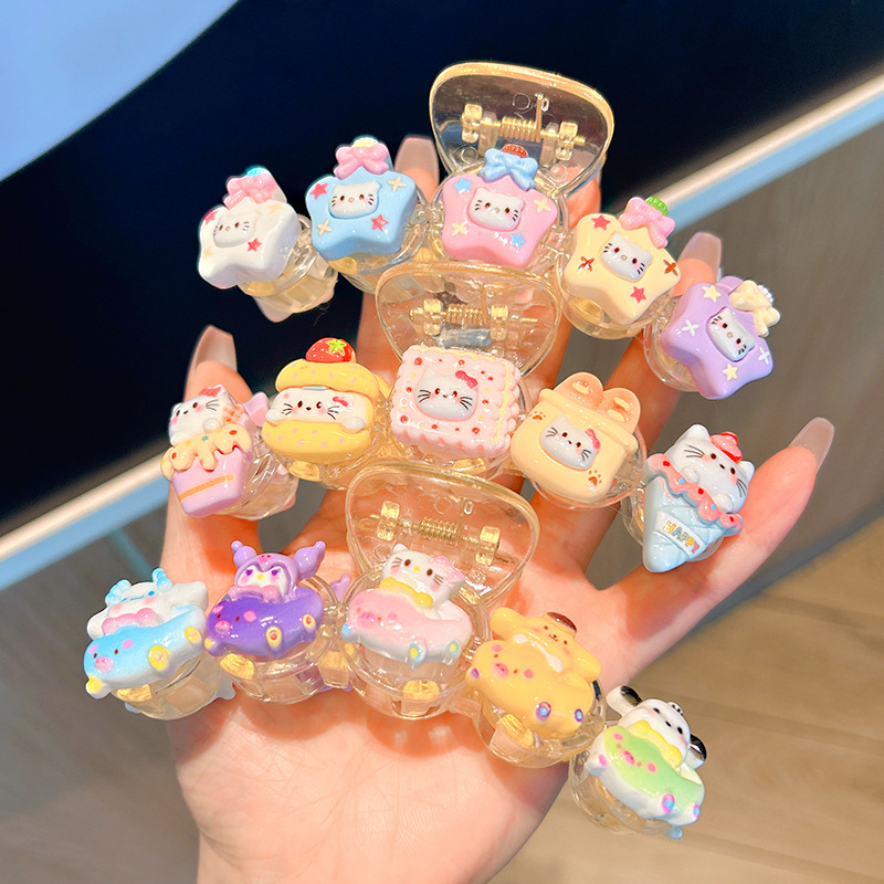 Korean Version of Children's Sanrio Hairpin Headwear Cartoon Shark Clip on the Back of the Head New Girl's Hairpin Hairpin Hair Accessory