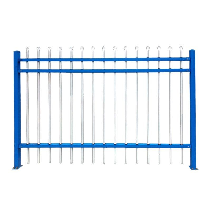 Cerca de acero de zinc, valla protectora de pared de patio comunitario, valla de hierro forjado, área de fábrica de patio de villa, valla de pared de acero de zinc