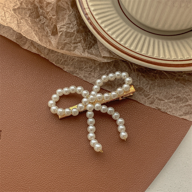 25#蝴蝶结-珍珠鸭夹