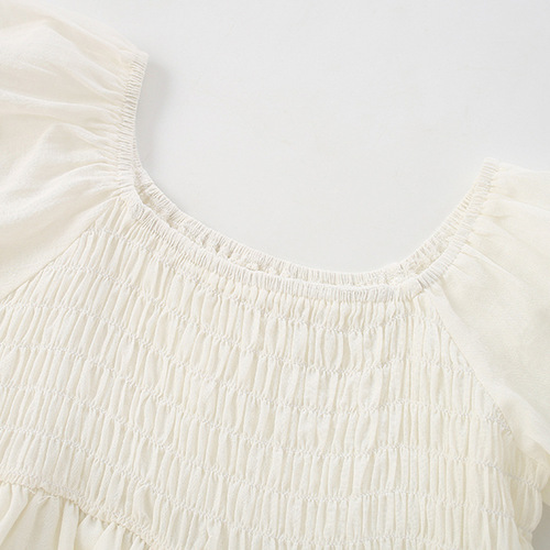 Malwee Children's Princess Dress Summer New Arrival European and American Middle and Small Children Fashion Little Girl Short Sleeve Girls' Dress