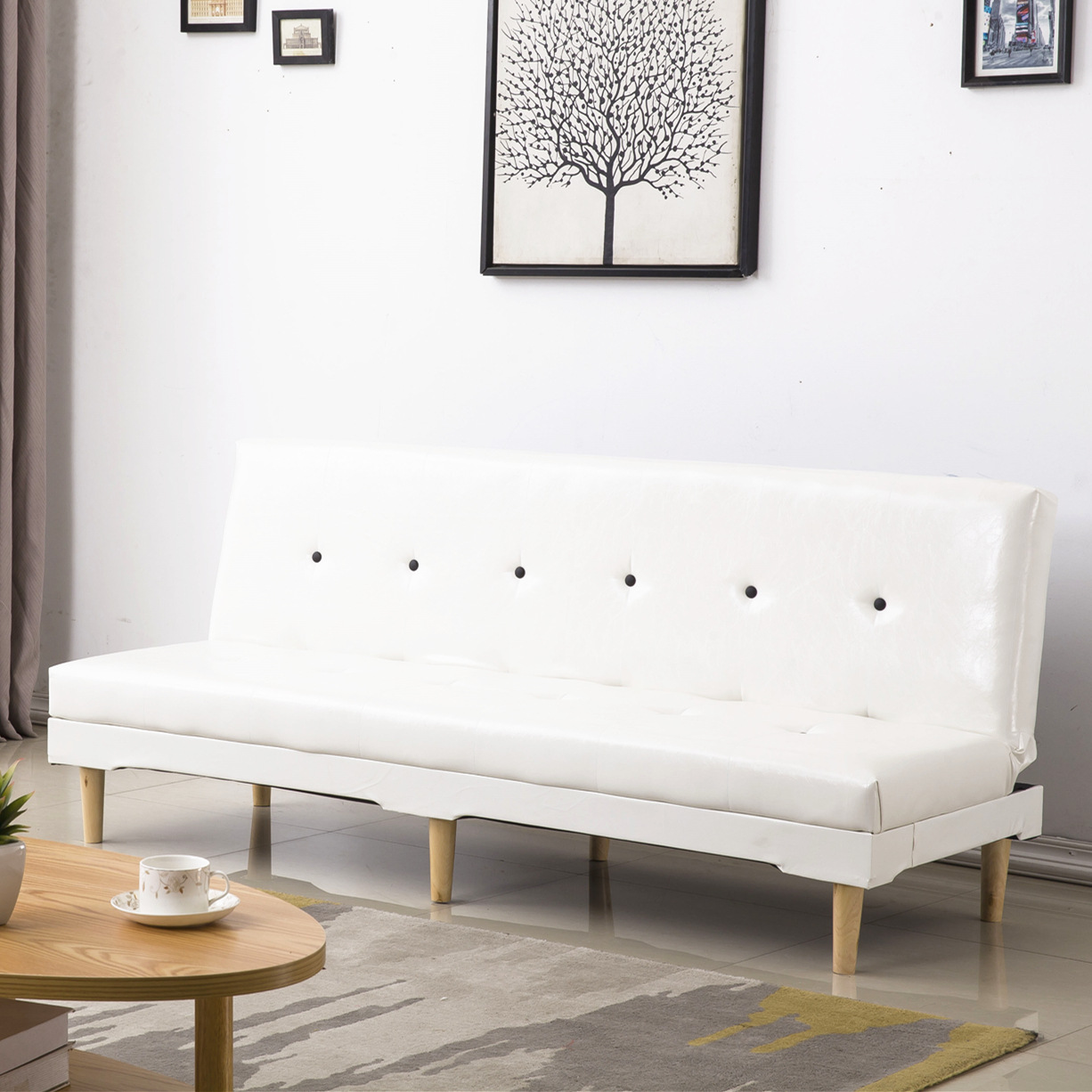 Fábrica directa sofá pequeño tipo simple cama plegable alquiler de alquiler económico esquina sala de estar dormitorio tienda al mediodía