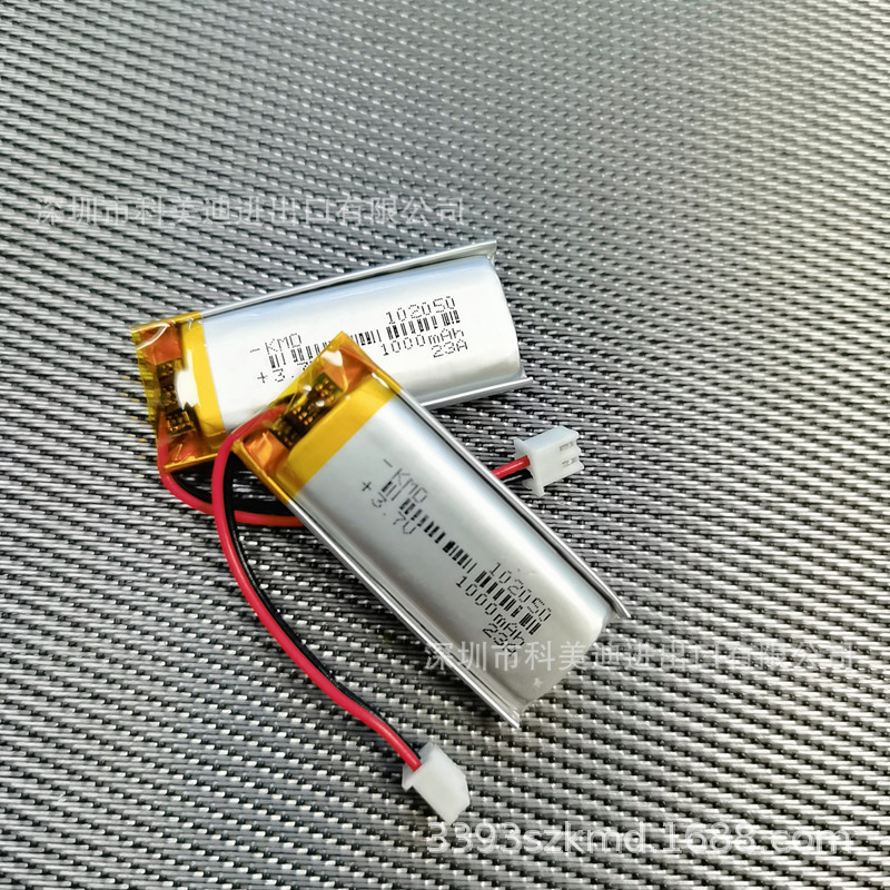 厂家直销 聚合物锂电池3.7V 102050 2000毫安足 容美容仪电子产品