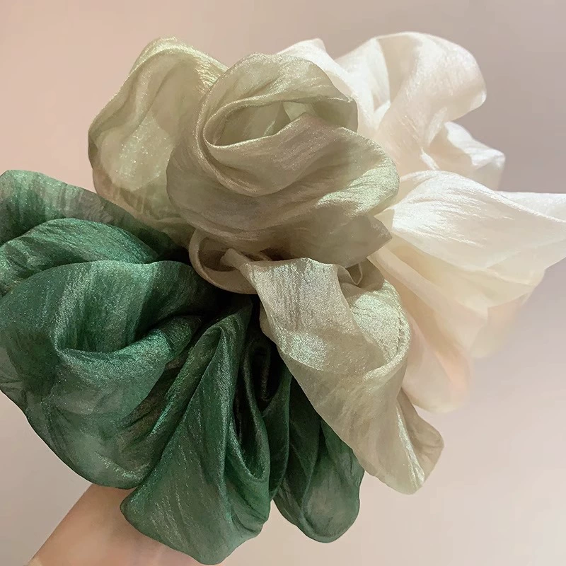 The large intestine hair ring is high-end elastic hair rope retro internet celebrity fashionable simple head flower